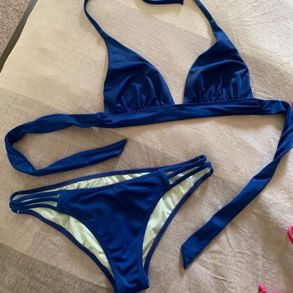 Blue bikini